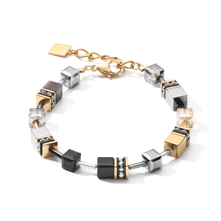 Bransoletka GEOCUBE® szaro-złota