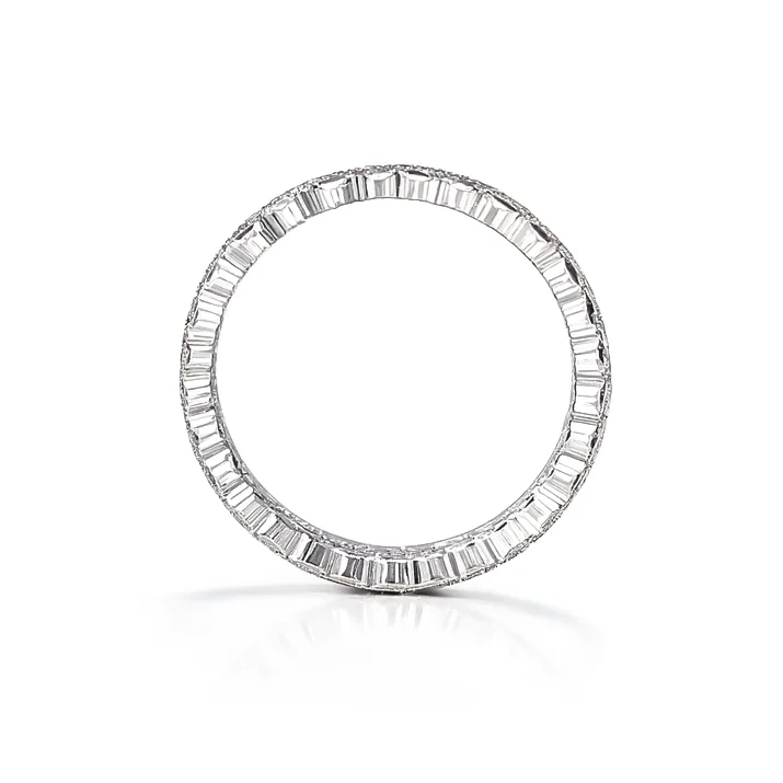 Obrączka srebrna z cyrkoniami multikolor