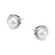 Kolczyki srebrne z perłą