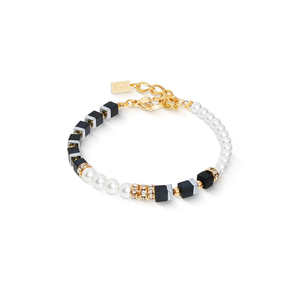 Bransoletka Precious Fusion Offset złoto-czarna