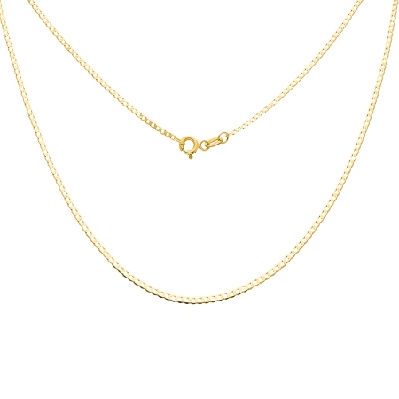 Złoty łańcuszek splot pancerka złoto 585 45cm