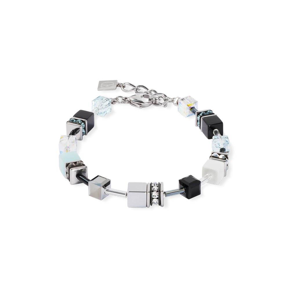 Bransoletka GeoCUBE® Iconic Ice Serenity srebrna