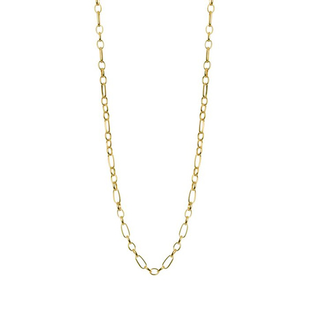 Łańcuszek QUDO Amoa 47 cm stal pozłacana