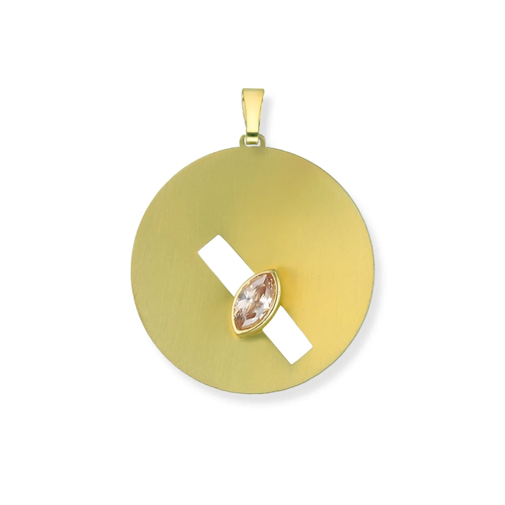 Zawieszka pozłacana tytan złoty