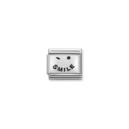 Element link do bransoletek Nomination Composable Stal + Srebro 925 Smile