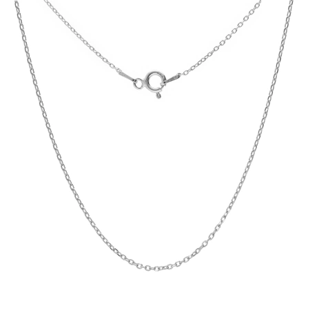 Srebrny łańcuszek ankier rodowany 50cm