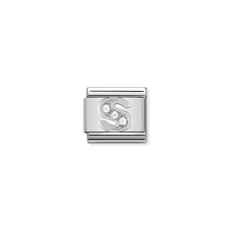 Element link do bransoletek Nomination Composable Stal + Srebro 925 S zircon