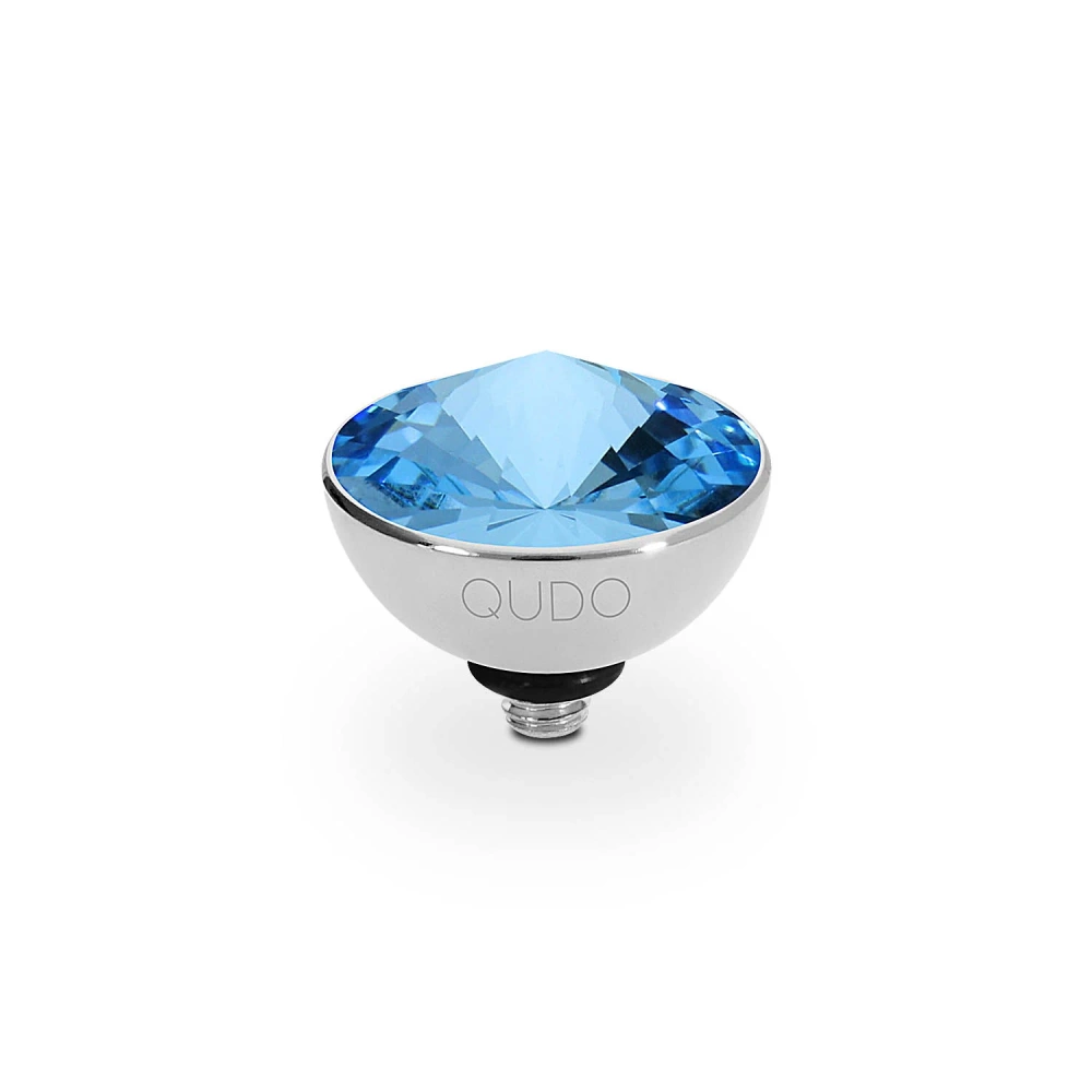 Element top wkręcany Qudo Bottone 11,5mm Aquamarine