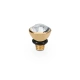 Element top wkręcany Qudo Bottone 5mm stal pozłacana Crystal