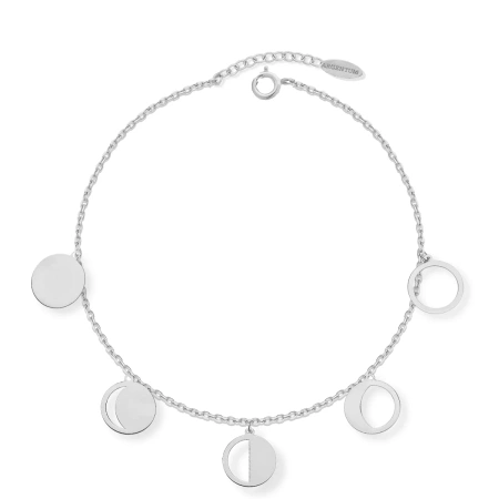 Bransoletka srebrna z fazami księżyca