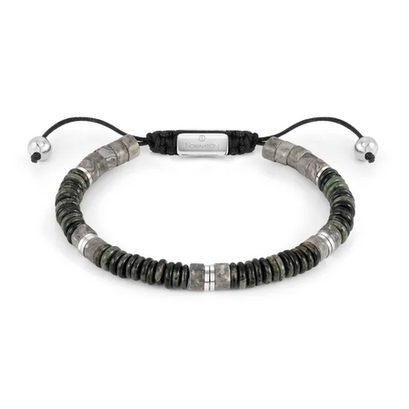 Bransoletka męska Instinctstyle z szarym jasperem