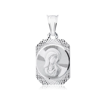 Srebrny medalik Matka Boska Madonna