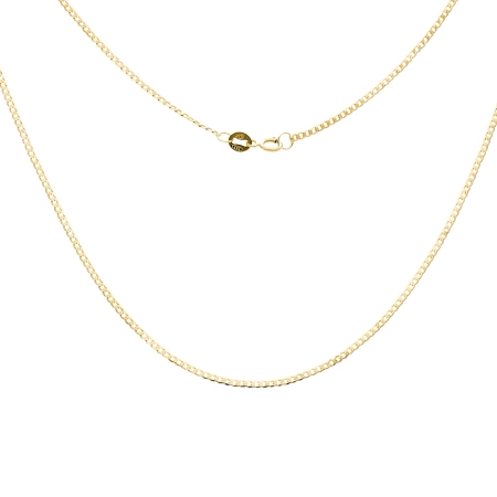 Złoty łańcuszek splot pancerka złoto 585 50cm