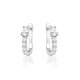 Kolczyki srebrne wiszące z cyrkoniami