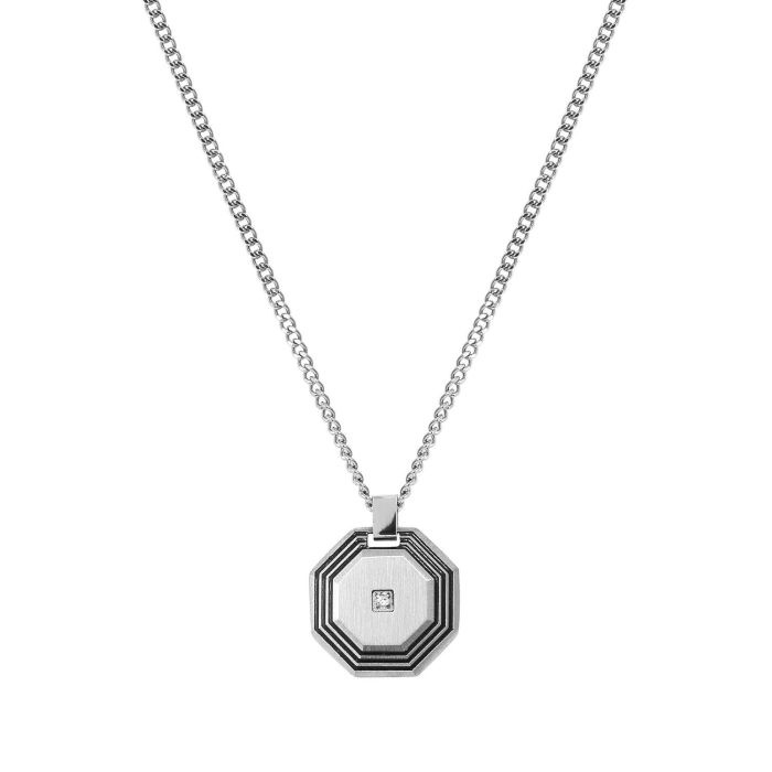 Naszyjnik męski Nomination Strong Geometric z diamentem