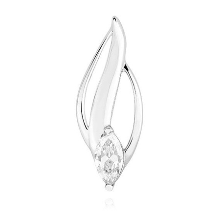 Srebrna zawieszka z cyrkonią