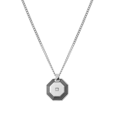 Naszyjnik męski Nomination Strong Geometric z diamentem