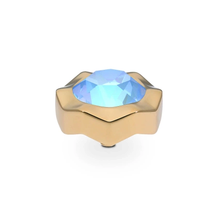 Element top wkręcany Qudo Nemoli 13mm Cr. Ocean Delite stal pozłacana