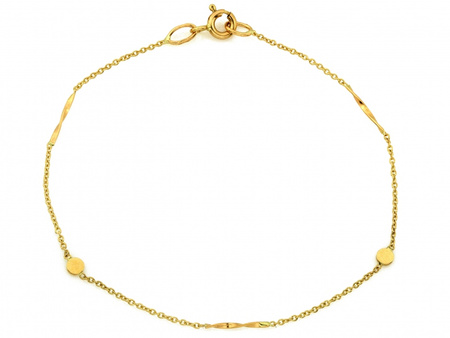 Bransoletka złota delikatna pr. 585