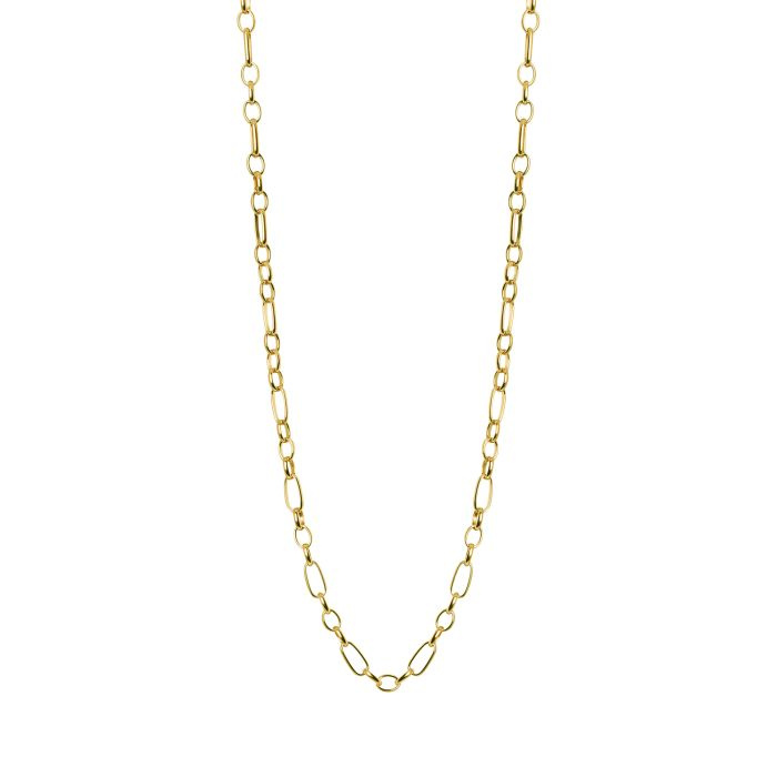 Łańcuszek QUDO Amoa 47 cm stal pozłacana