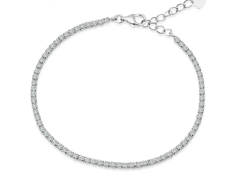 Bransoletka srebrna z cyrkoniami