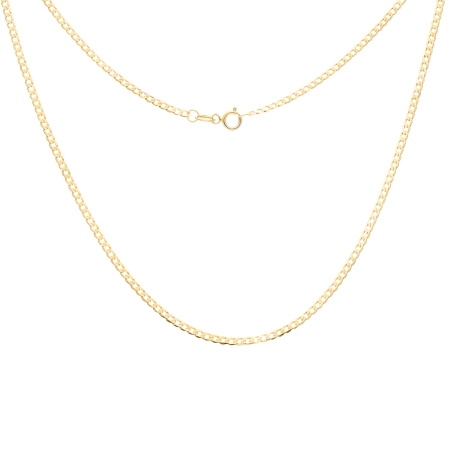 Złoty łańcuszek pancerka złoto 585 55cm