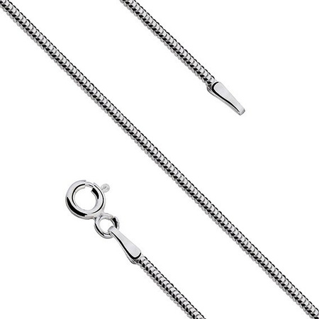 Łańcuszek żmijka srebro rodowane