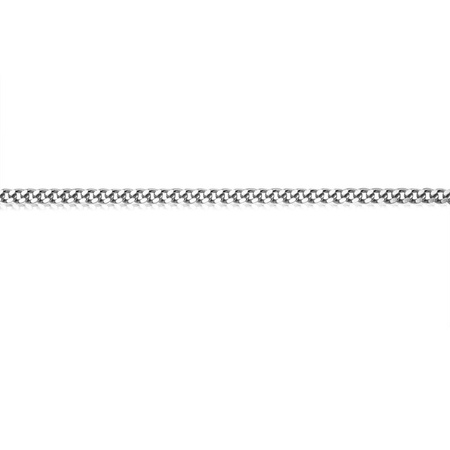 Łańcuszek srebrny pancerka rodowany