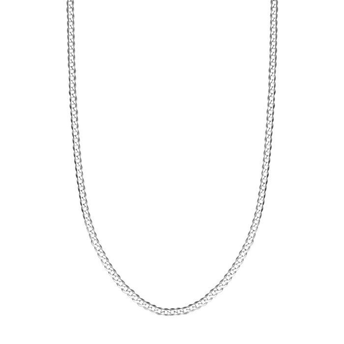 Łańcuszek rodowany pancerka 50cm