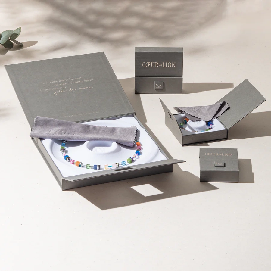 Bransoletka GeoCUBE® Iconic Precious różowo-liliowa