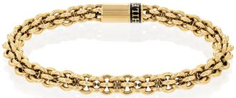 Bransoletka męska Tommy Hilfiger stal pozłacana