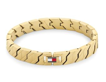 Bransoletka męska Tommy Hilfiger stal pozłacana