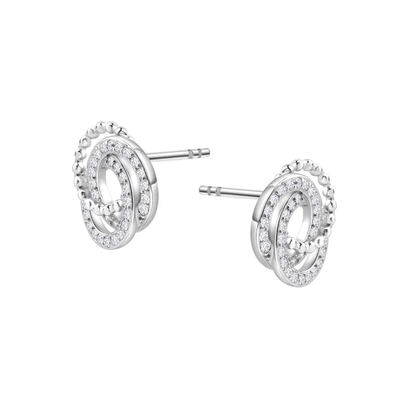 Kolczyki srebrne z cyrkoniami