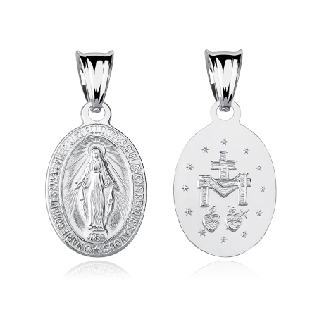 Medalik srebrny Matka Boska Cudowna