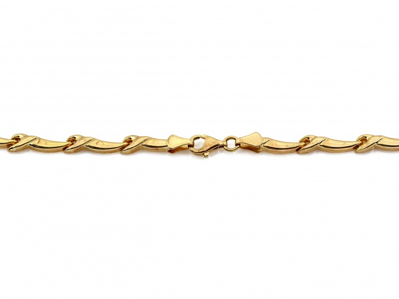 Bransoletka złota z błyszczących elementów