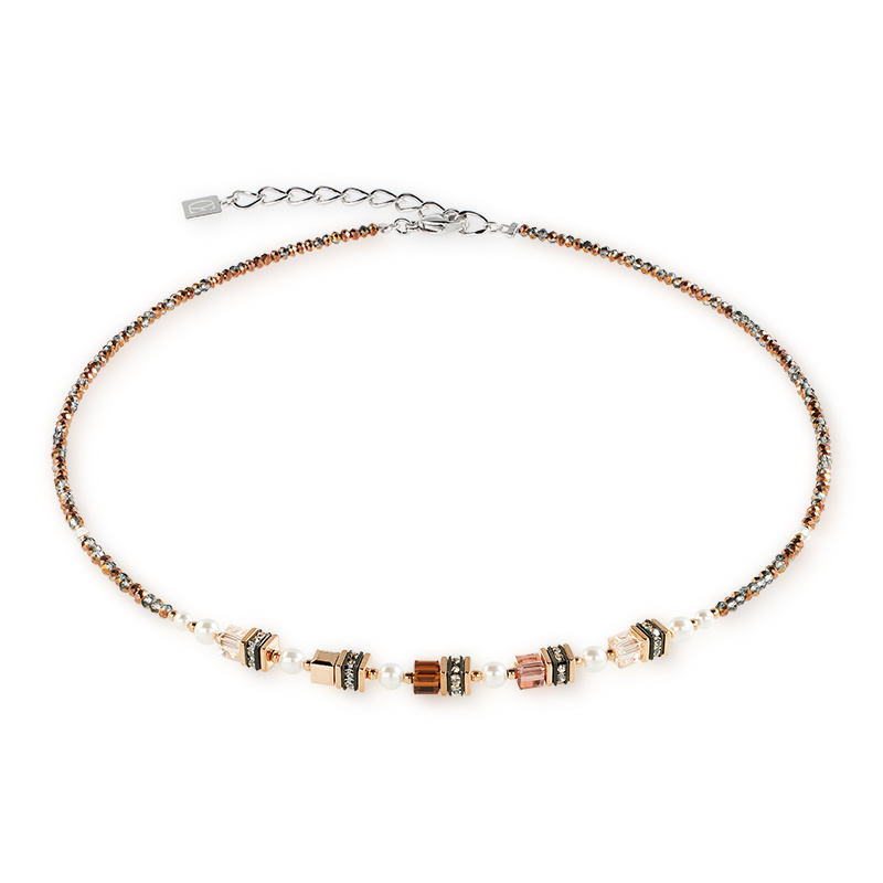 Naszyjnik Sparkling Princess srebrno-beżowy