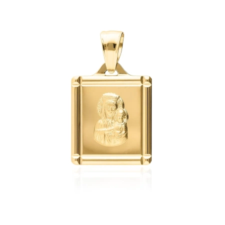 Złoty medalik Matka Boska