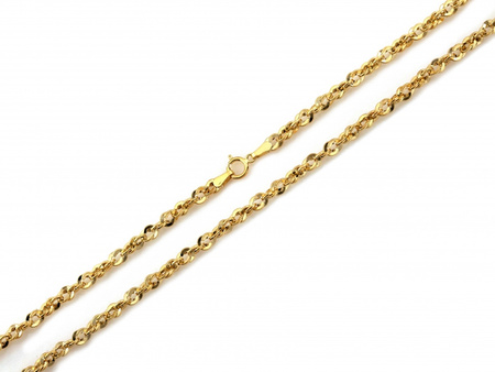 Łańcuszek złoty pr. 585 iryda 45 cm