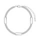 Bransoletka srebrna z cyrkoniami
