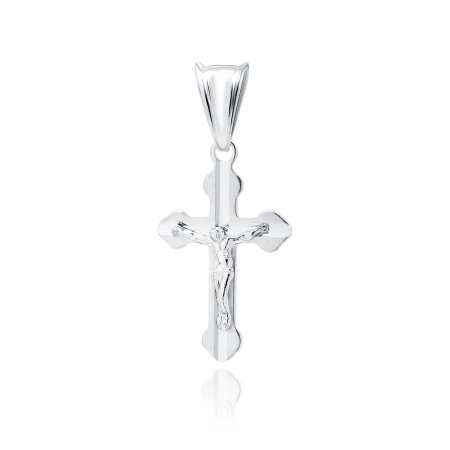 Srebrny krzyżyk z postacią Jezusa Chrystusa