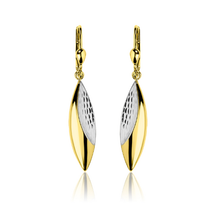 Złote kolczyki wiszące