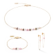 Bransoletka Coeur de Lion pozłacany Swarovski złoto-różowy
