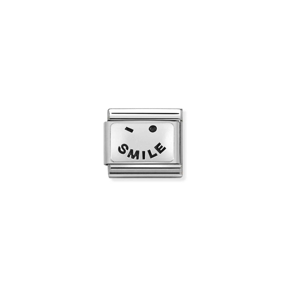 Element link do bransoletek Nomination Composable Stal + Srebro 925 Smile