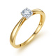 Złoty pierścionek z diamentem