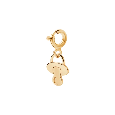 Zawieszka pozłacana do bransoletek smoczek