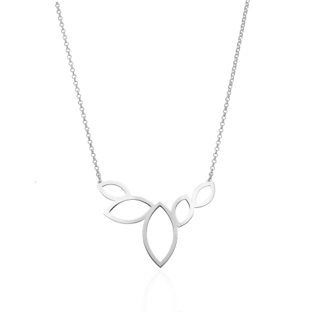 Naszyjnik srebrny kolia ażur