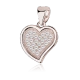 Zawieszka pozłacana serce z cyrkoniami