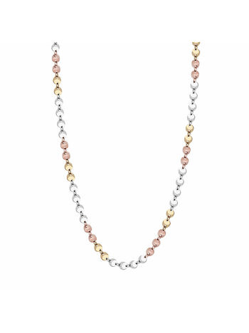 Naszyjnik srebrny pozłacany blaszki diamentowane ł