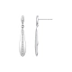 Kolczyki srebrne wiszące z cyrkoniami