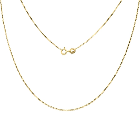 Łańcuszek złoty pr. 585 kostka 45 cm